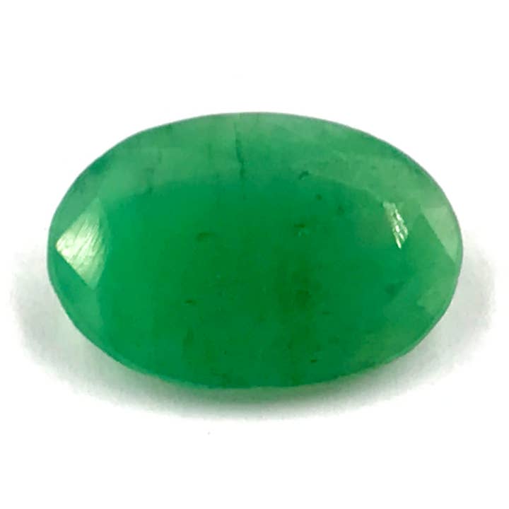 Oval Faceted Emerald Gemstone for wholesale by Weatherham Estate Treasures