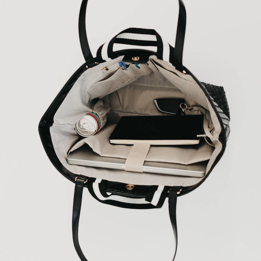 Pretty Simple – Sacola - Mulher por atacado – Bolsa Tote Organizada Woven Tiffany7