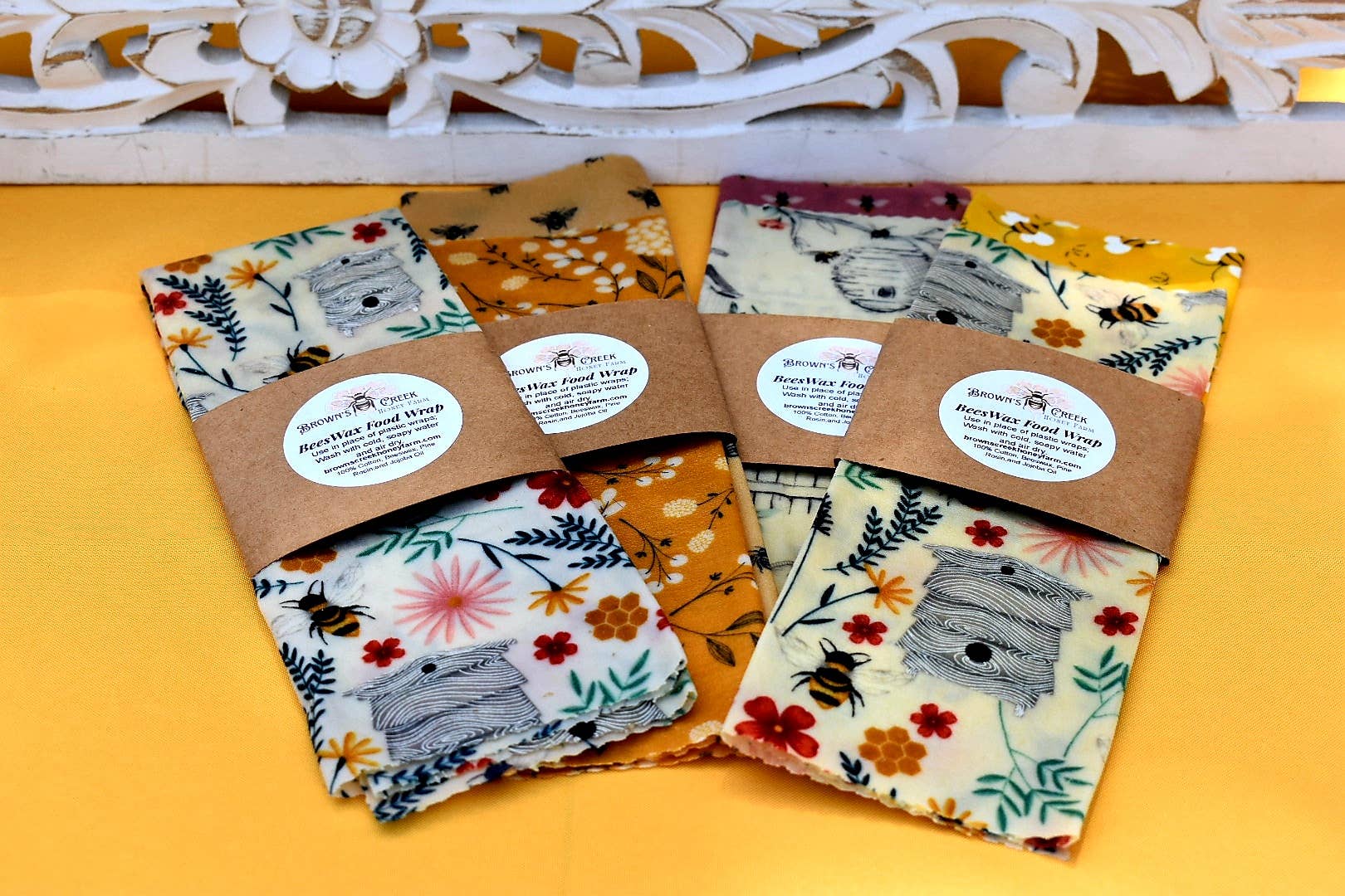 Brown's Creek Honey Farm - Venta al por mayor Bolsa/envoltorio de alimentos - Envoltura de alimentos de cera de ab3