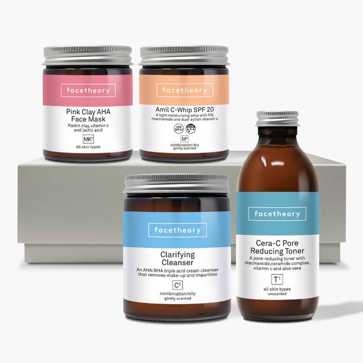 Coffret cadeau Rejuvenating Skincare pour la vente par facetheory vegan skincare