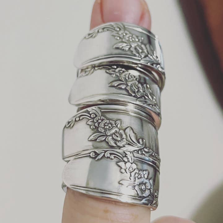 Spoon Jewelry By Emily - Wholesale Cocktail/Statement Ring - Queen Bess Vintage Spoon Ring1