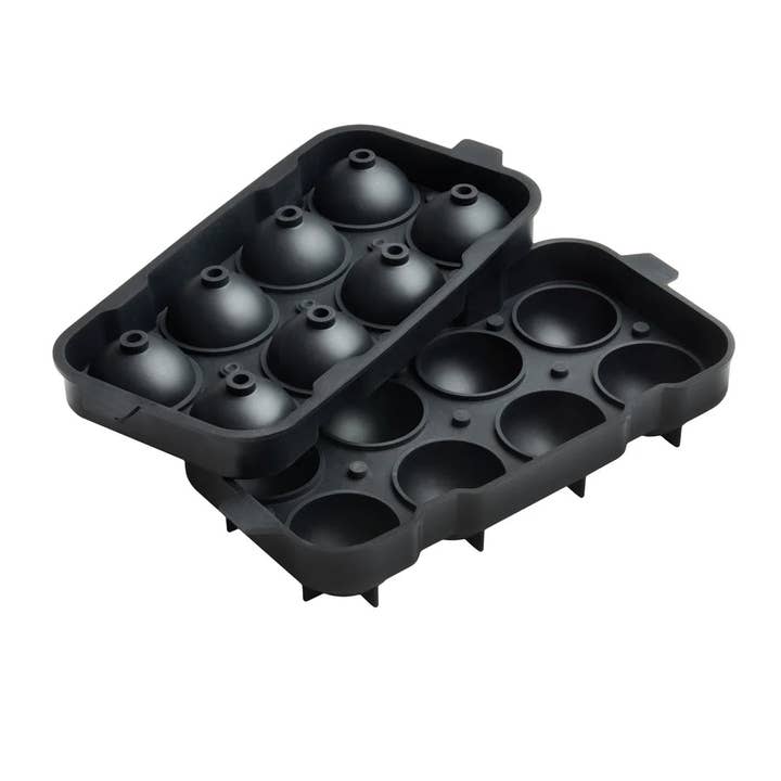 EcoQuality - Wholesale Ice Tray/Mold - ICCP-8K, 8 Sphere Silicone Ice Tray, Black3