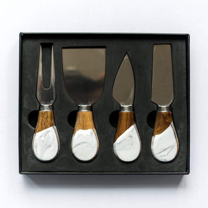 Lynn & Liana Designs - Wholesale Cheese Spreader - Resin Coated Cheese Knife Set - Set of 4 - NO TARIFFS!13