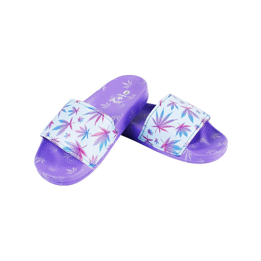 Novelty Brands - Wholesale Slides - Women's - Himpy Slides - Womens Purple Tangie Sandal - 1 Pair Per Pack