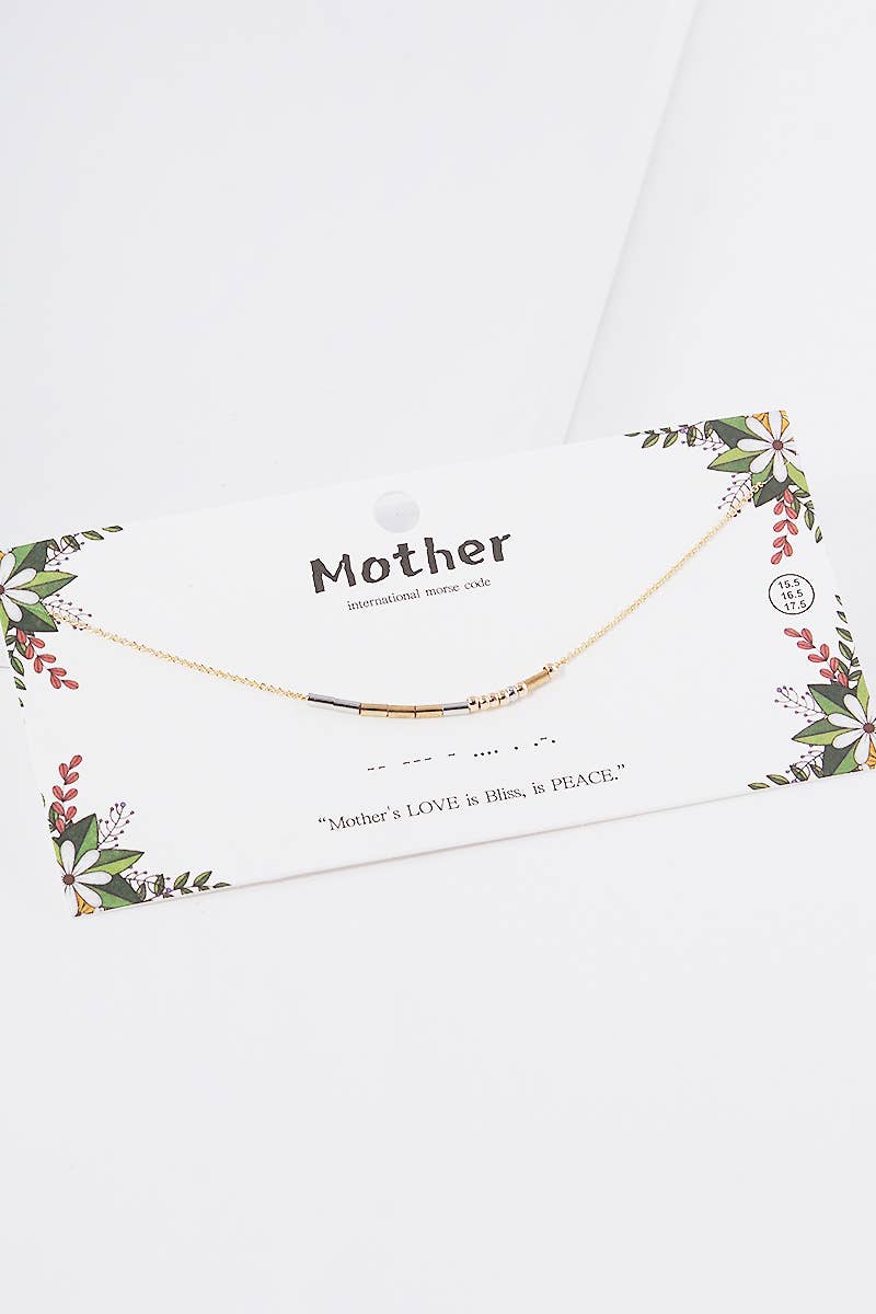 Fashion City - Vente Colliers à pendentif - Collier Positivity Morse Code7