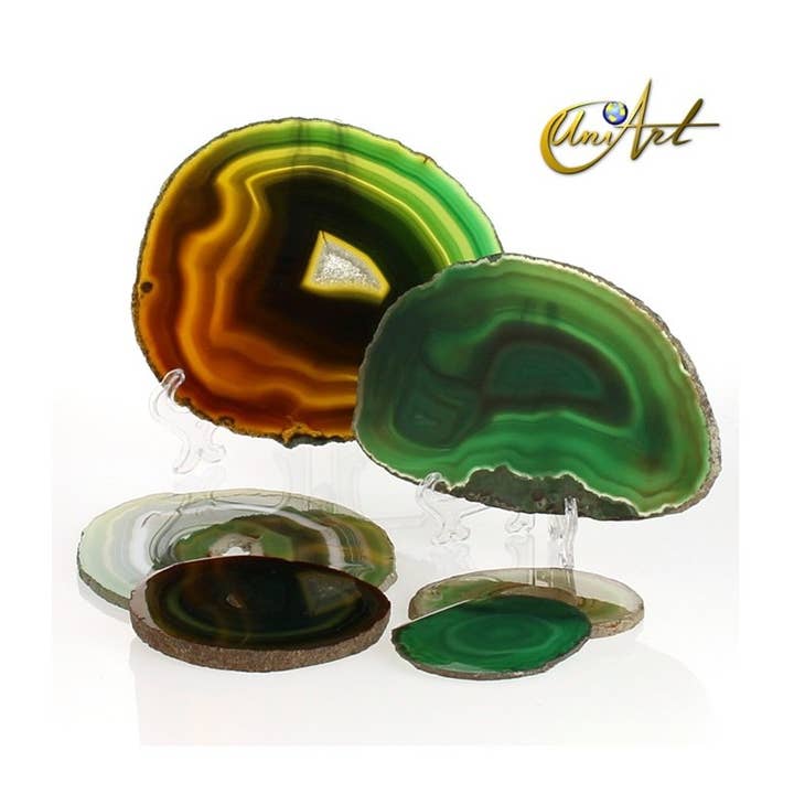 Green Agate in Sheet for wholesale by UniArt