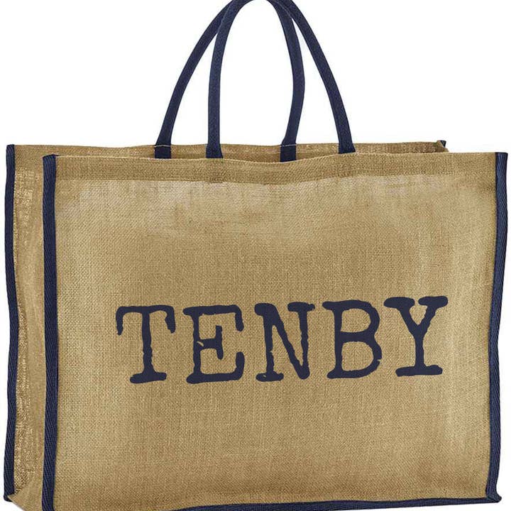 Personalised Festival Tote - Navy for wholesale by Tillyanna