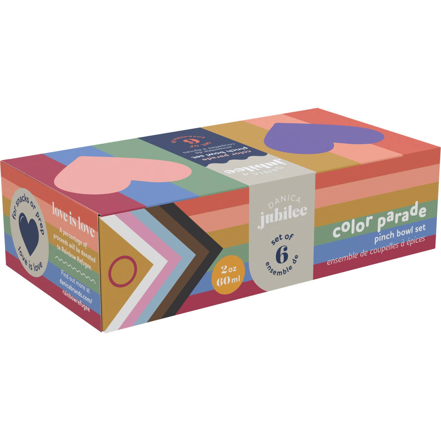 Danica Brands – Engroshandel Skål til krydderier/dip – Farveparade Klem Skålesæt med 6 Assorterede2