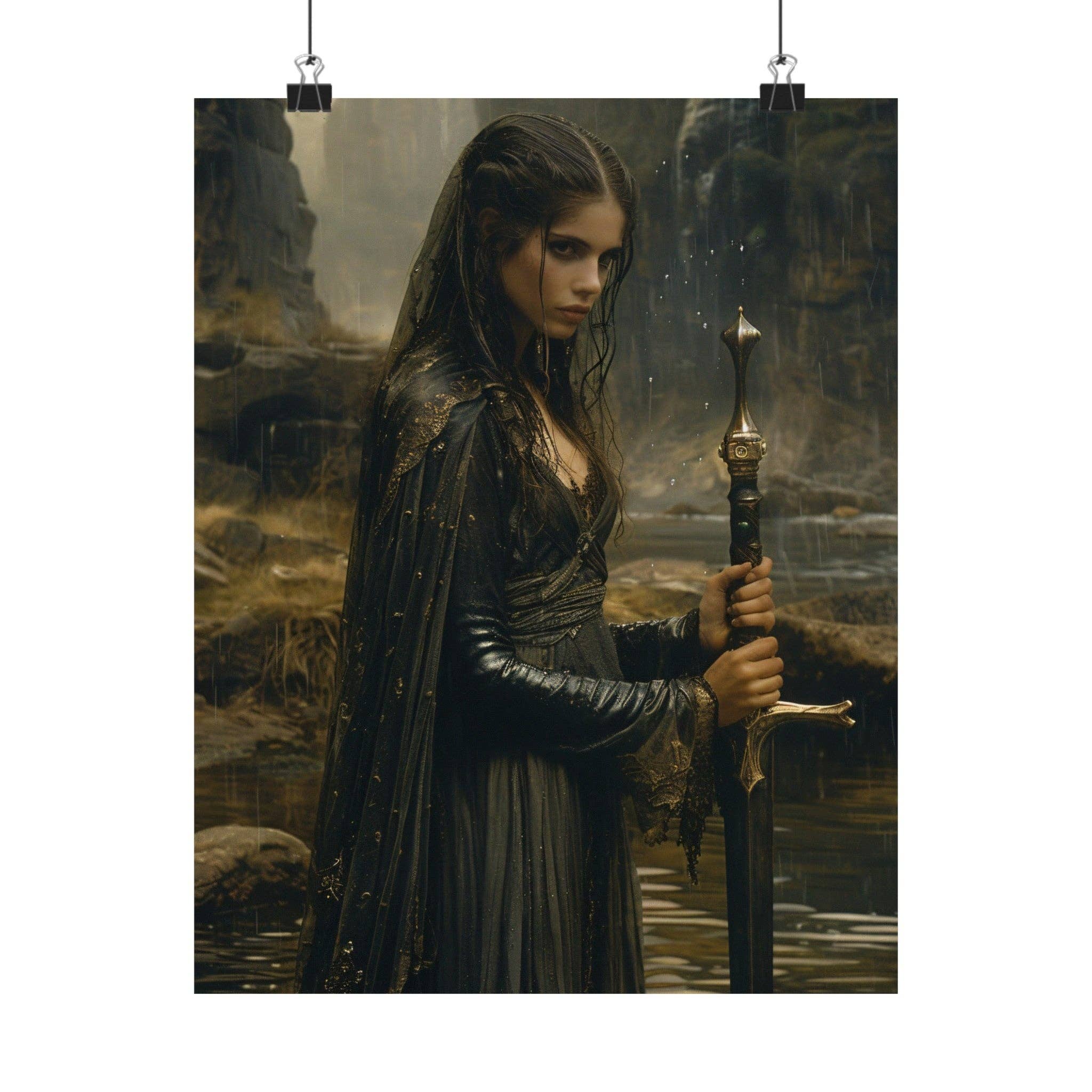 Ye Curiosity Shoppe - Wholesale Art Print - Nimue Lady of the Lake Art Print0