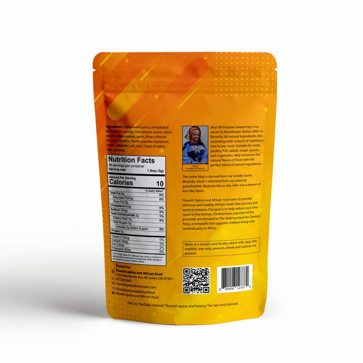 Flourish Spices - Wholesale Dried Spice Mix - Moji All Purpose Seasoning