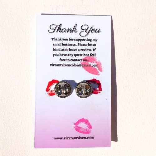 Vivrant Vixen - Wholesale Lapel Pin/Button - BDSM (Bottom) Soft Enamel Pin 3