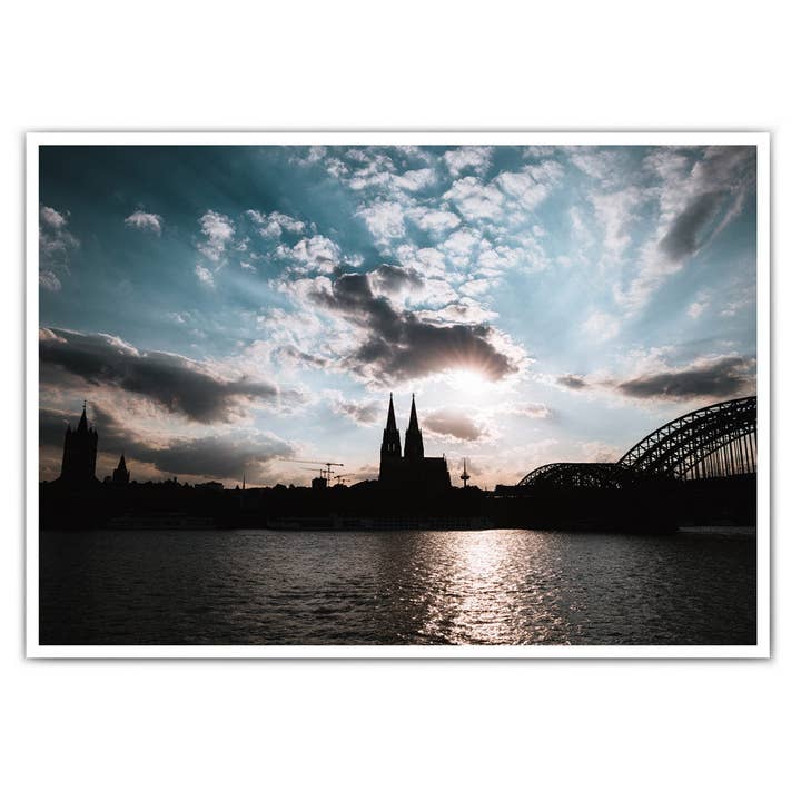 Köln Poster - Blaumer Himmel über dem Kölner Dom - Souvenir für den Großhandel von 4one Pictures
