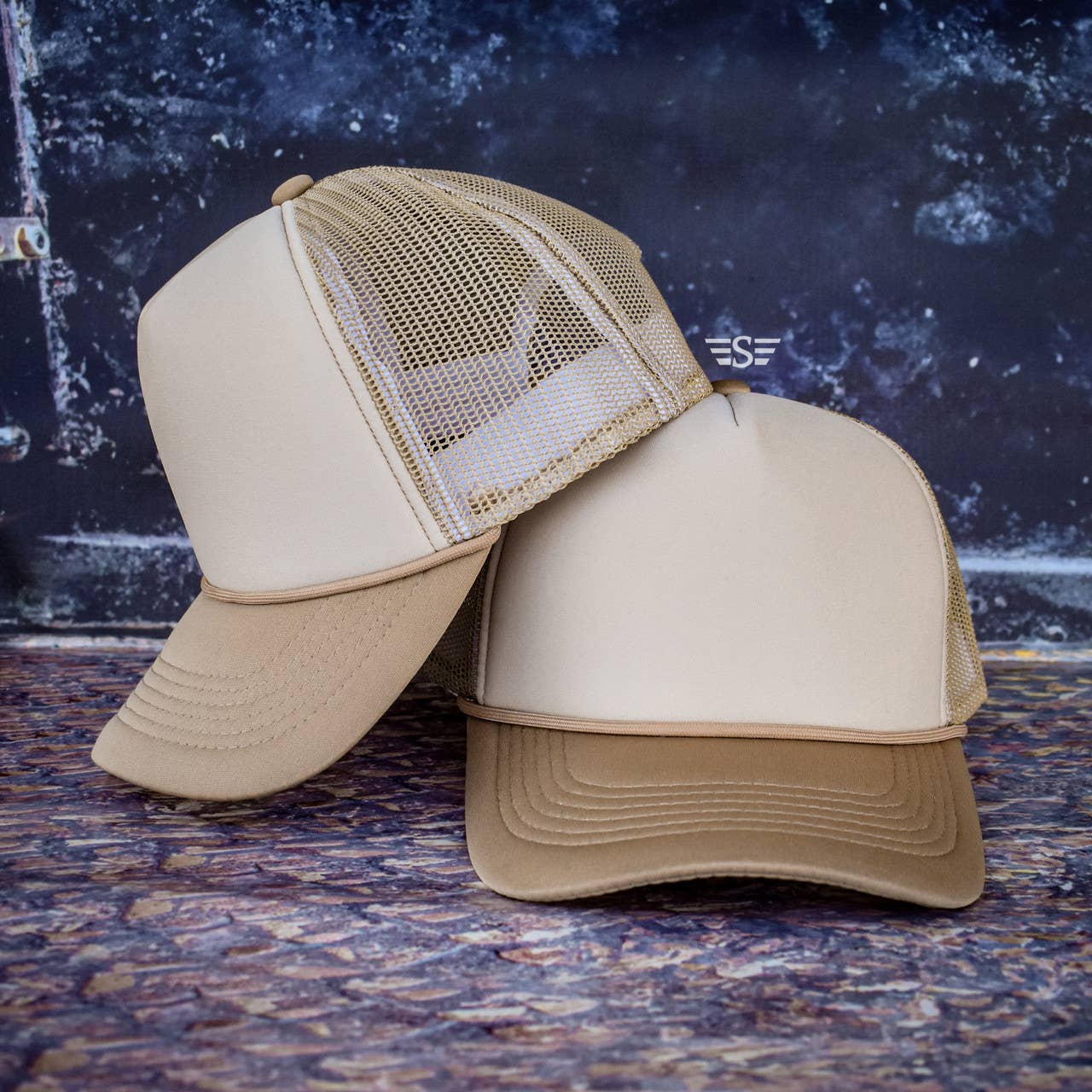 Flying S Company - Wholesale Trucker Hat - Unisex - Tri Color Mesh Trucker Cap5