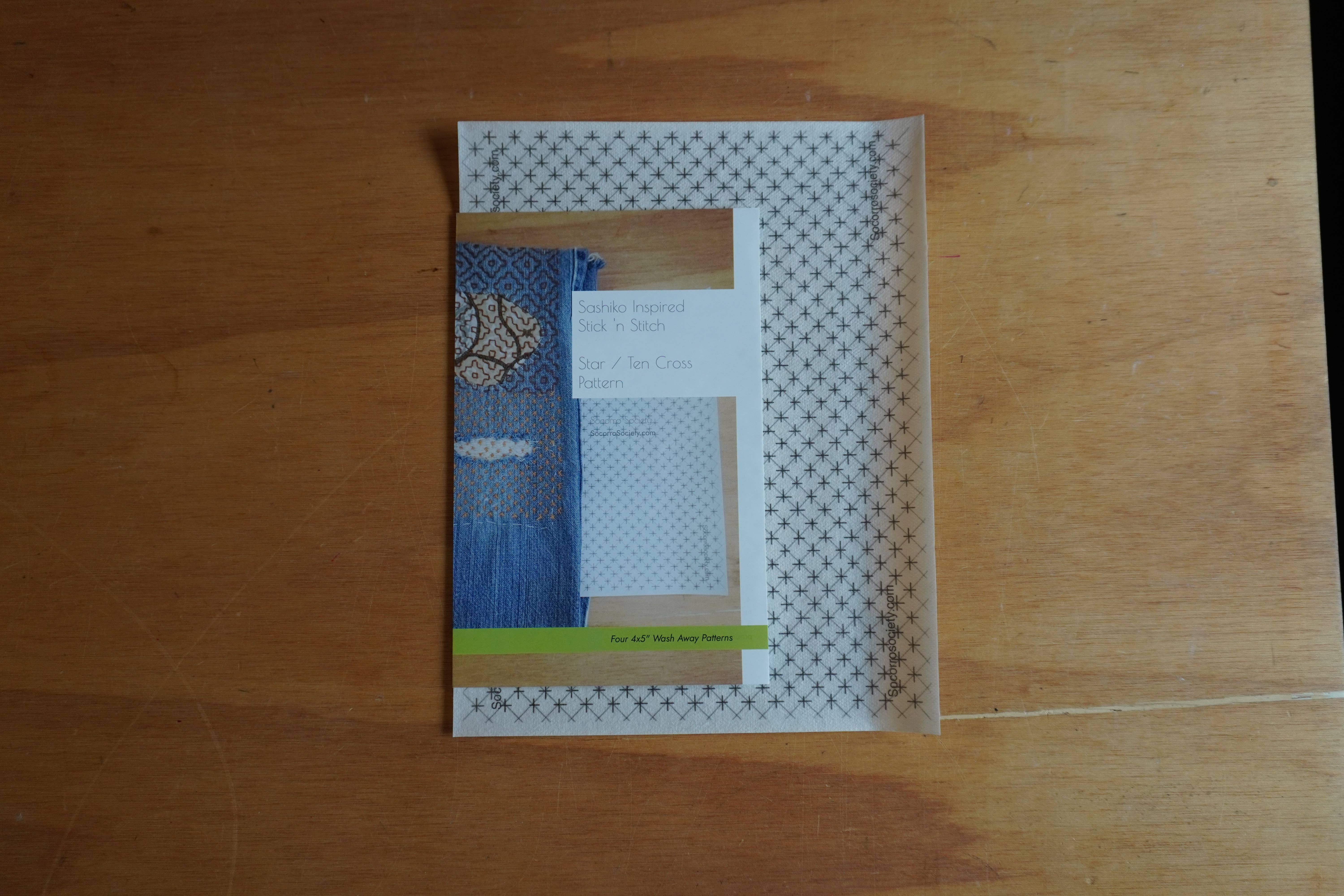 Socorro Society - Vente Accessoire de broderie/point de croix - Motif de broderie inspiré du sashiko : étoile/dix croix.1