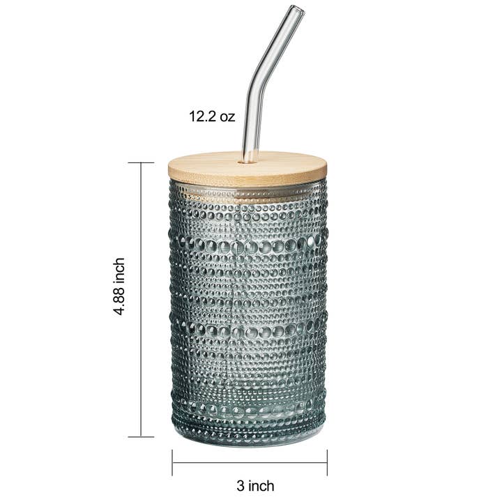 The Wine Savant / Khen Glassware - Wholesale Cocktail/Liquor Glass - Vintage Art Deco Colorful Highball Beaded Glasses - Set of 64