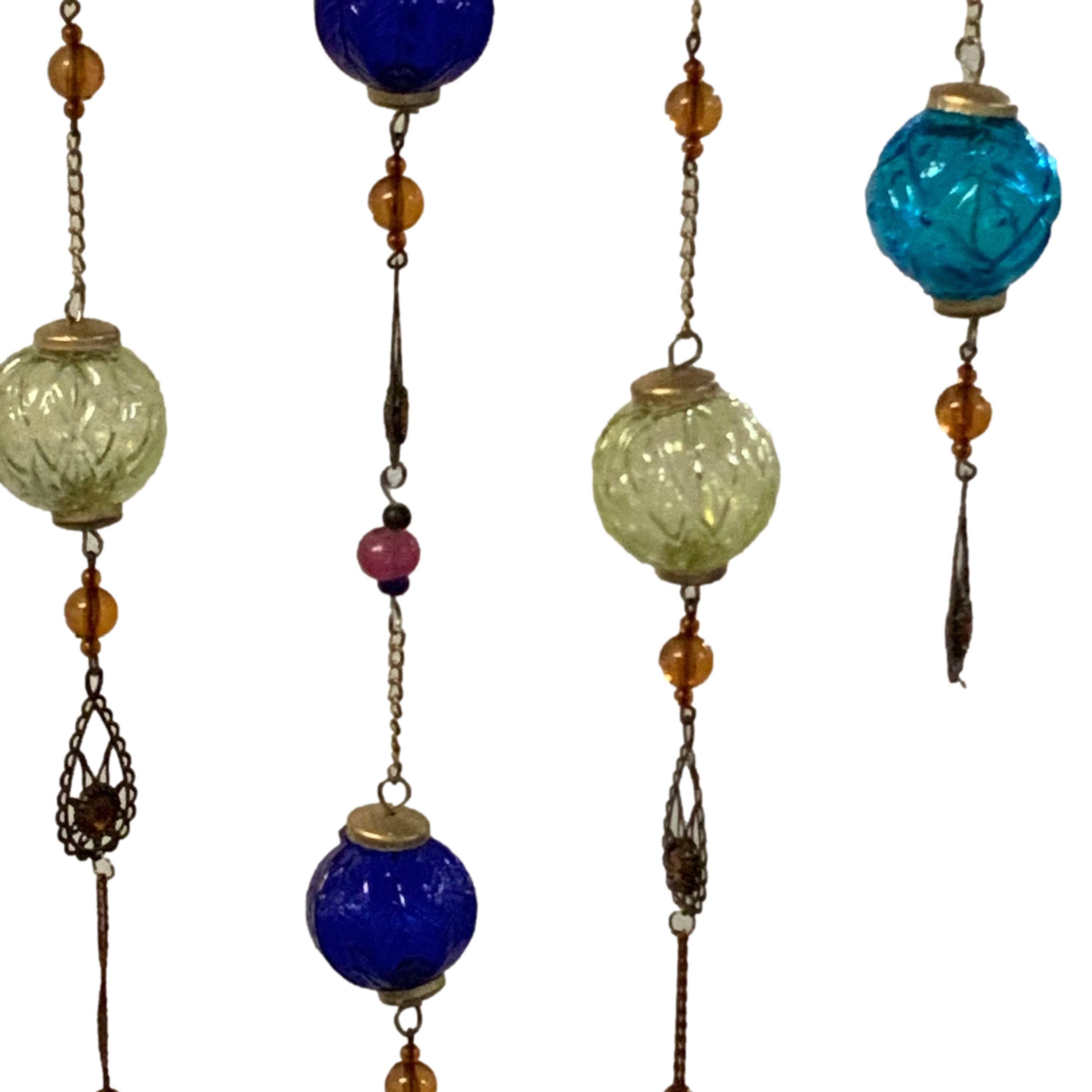 Wilco Home - Vendita all'ingrosso Acchiappasole - Acchiappasole in Vetro Zingaro con Perline di Vetro e Nappe3