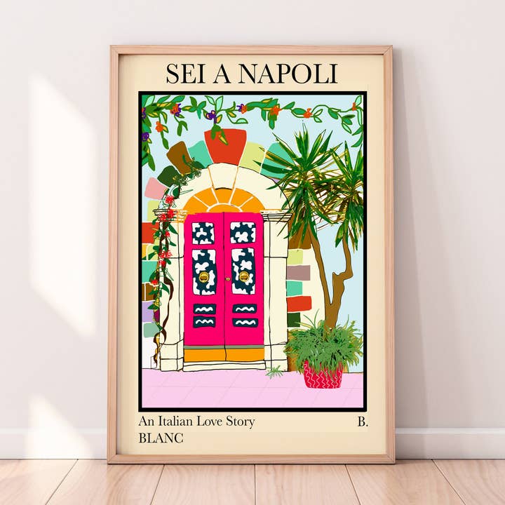 Naples A3 Print for wholesale by BLANC Prints UK