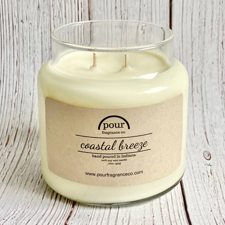 Coastal Breeze 16oz for wholesale by Pour Fragrance Co.