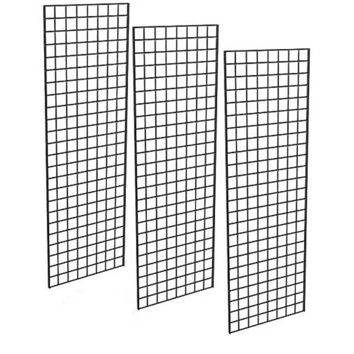 Only Hangers - Wholesale Retailer Display Stand/Case - ) Grid Panel for Retail Display 2'x 6', 3 Grids Per Carton