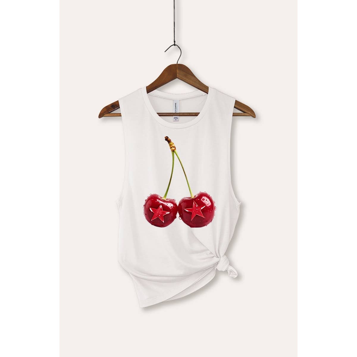 PINK NABI – wholesale Tank top – Women′s – Cherry Star Fruit Graphic  Women's Jersey Tank Top0