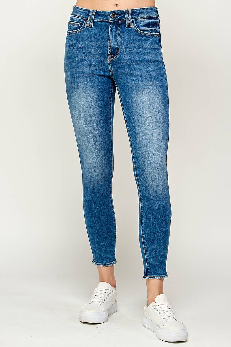 I1456MS - Medium Wash - Mid Rise Skinny Jeans for wholesale on Faire1