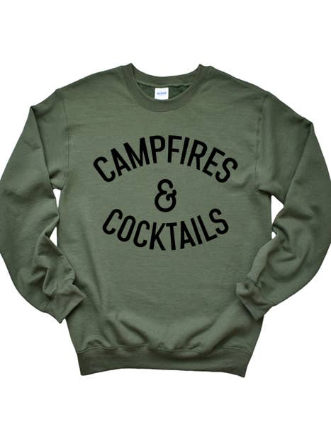 Sweat Cocktails et feu de camp pour la vente par Wildberry Waves