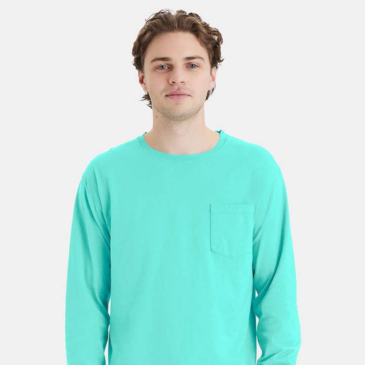 ComfortWash Garment-Dyed Long-Sleeve Pocket T-Shirt SALE and other Purchase Wholesale long sleeve pocket t shirts. Free Returns & Net 60 Terms on Faire trending on Faire.