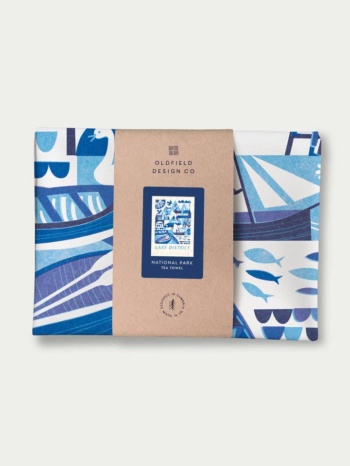 Torchon du Parc National du Lake District pour la vente par Oldfield Design Co