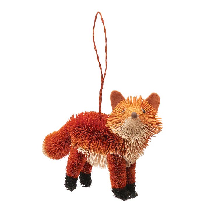 C&F Home - Wholesale Ornament - Christmas Red Fox Buri Ornament