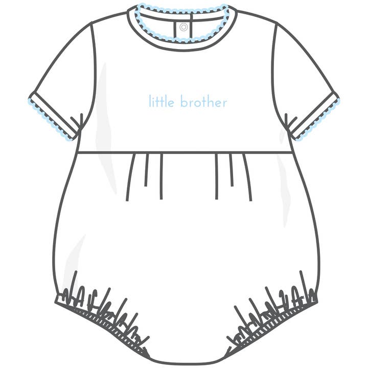 Kleiner Bruder Kurzarm-Strampler für den Großhandel von Magnolia Baby