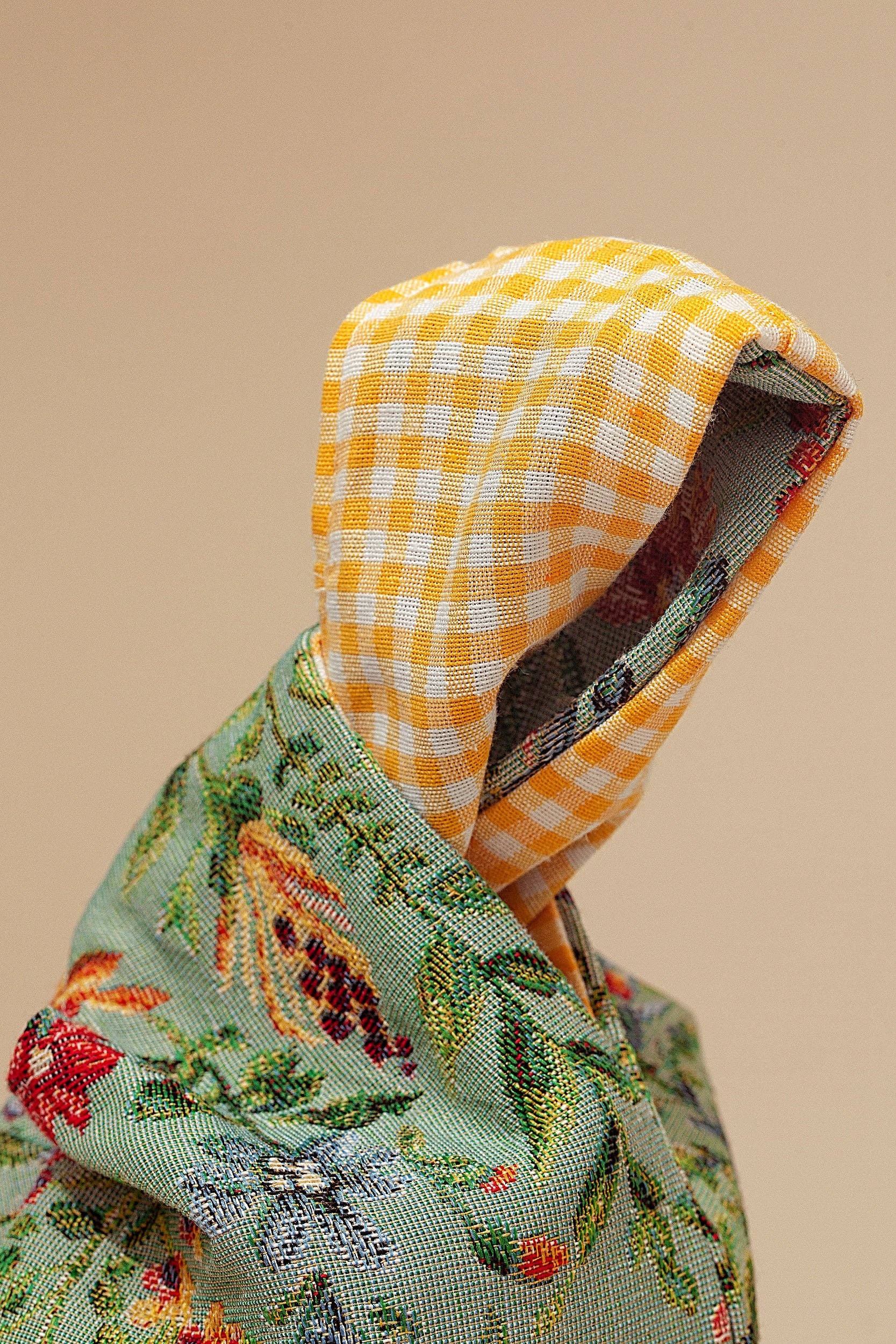 Eturel Madrid - Wholesale Clutch Bag - Women's - Hatillo mini jacquard fabric bag with blue azaleas flowers4