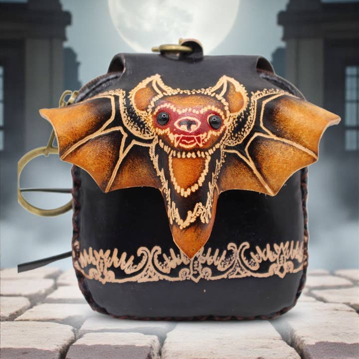 e633 Handmade leather bat coin purse wristlet and other Purchase Wholesale halloween wallet. Free Returns & Net 60 Terms on Faire trending on Faire.
