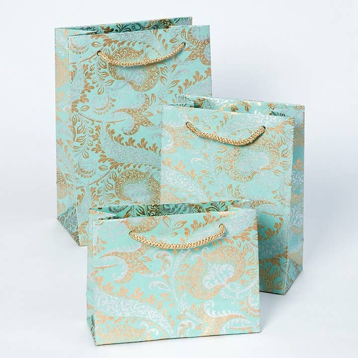 Globe Enterprise - Wholesale Gift Bag - Teal Splendour Gift Bags - come in different sizes