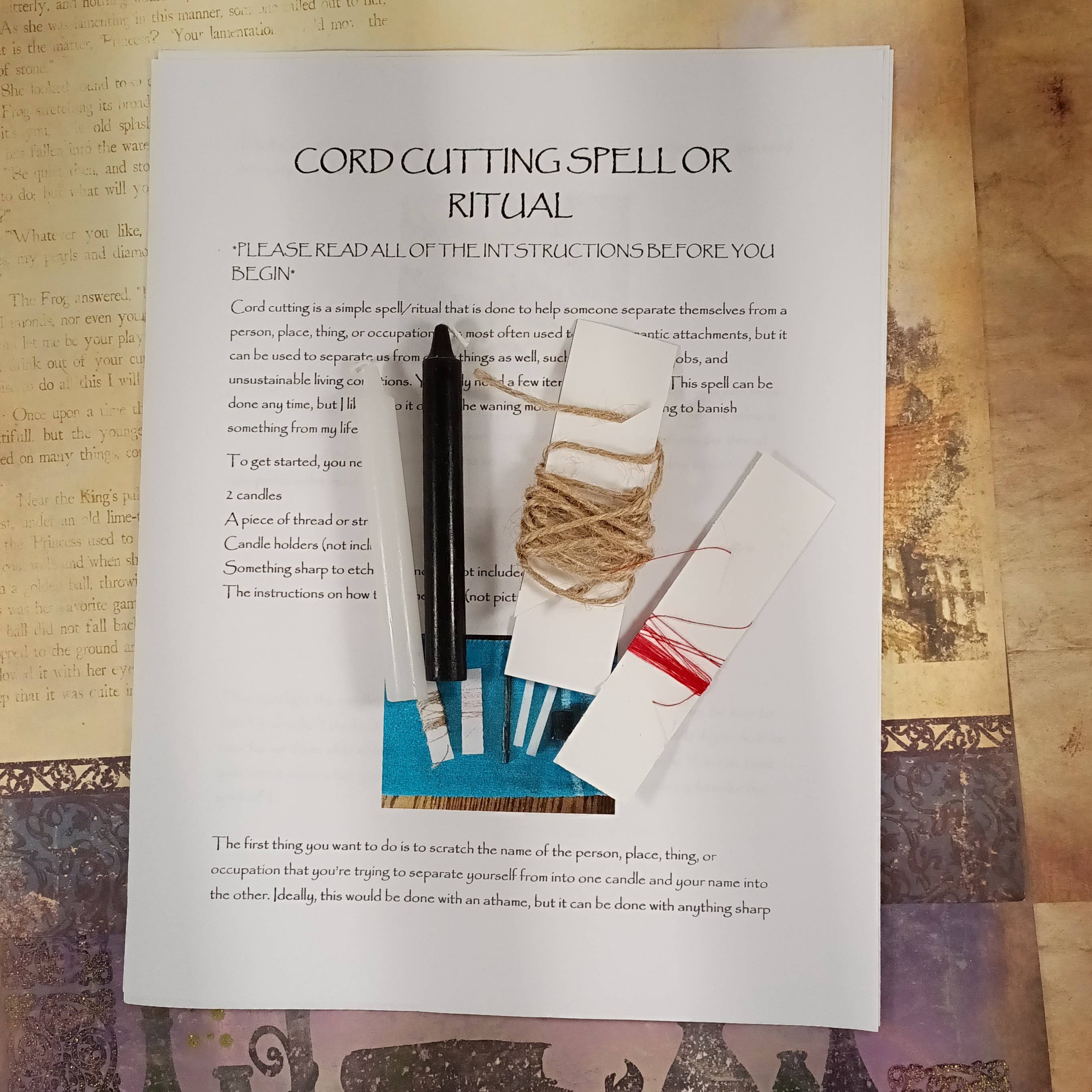 The Avidity Witch - Wholesale Meditation Supplies - Cord Cutting Ritual Spell Kit2