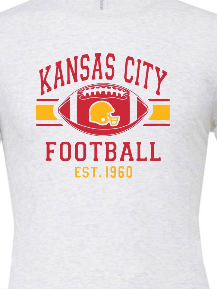 Kiki's Boutique - Wholesale Graphic Sweatshirt - Women's - Kansas City Football Tee or Sweatshirt3