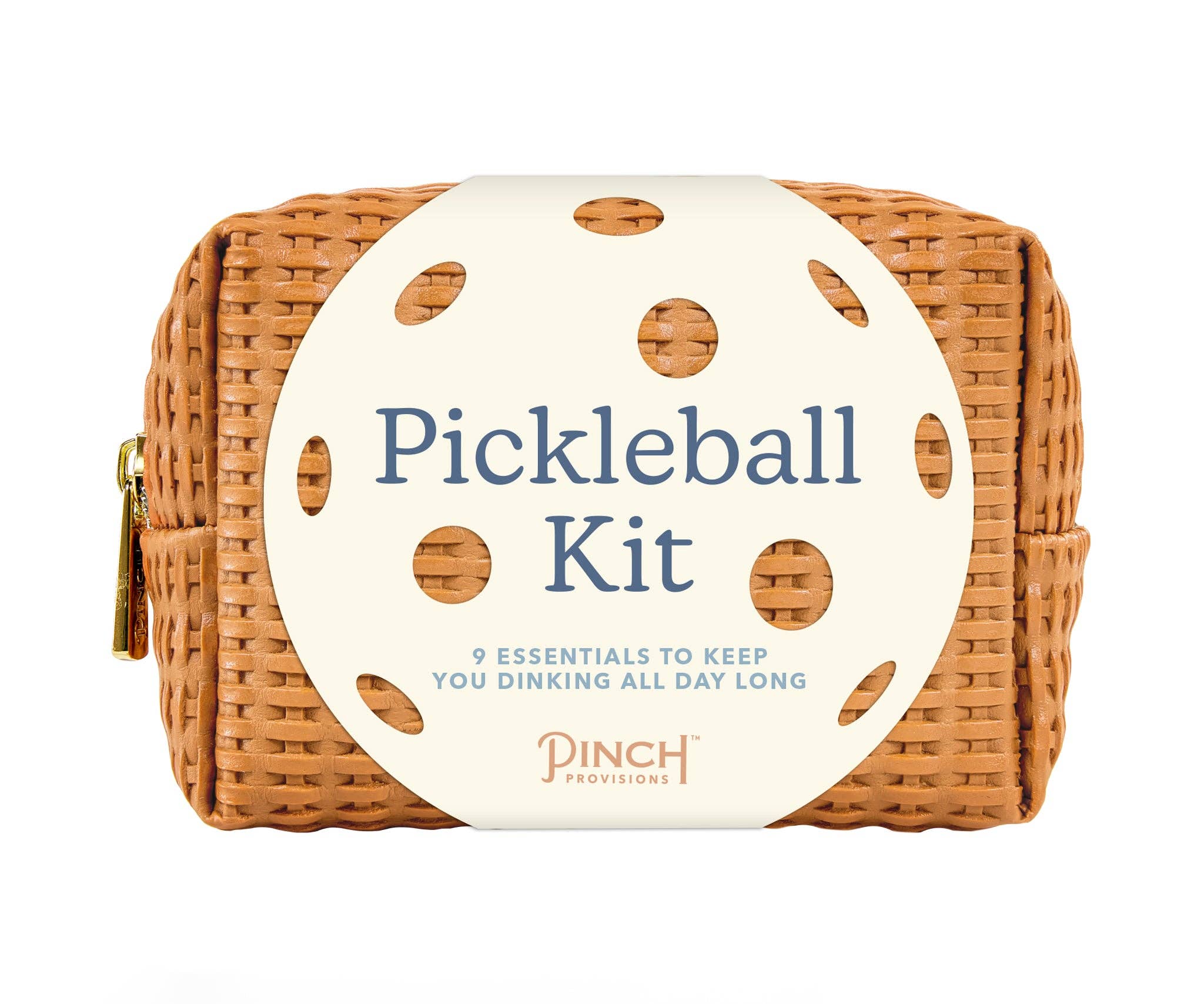Cognac Pickleball Kit | Basketweave, Father's Day Gifts for wholesale on Faire