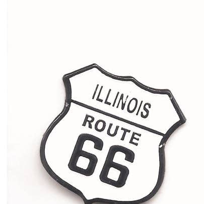 ILLINOIS ROUTE 66 hoedenspeld -0475-1666 voor wholesale door Happy Wood Products