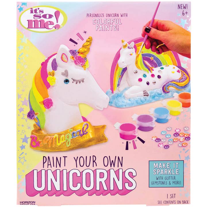 US Toy Company - Wholesale DIY Craft Kit - Kids - Paint Your Own Unicorns 3-unit case pack