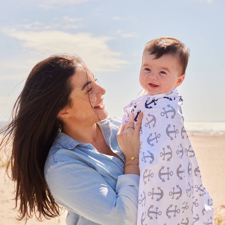 Salt n Rays - Wholesale Beach Towel - UPF 50 Beach Towel/Wrap - Anchors Away2