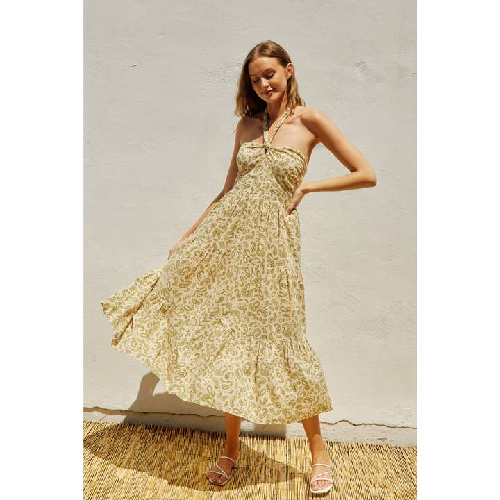 Robe à carreaux Lucky Charm Halter pour la vente par Dress Forum