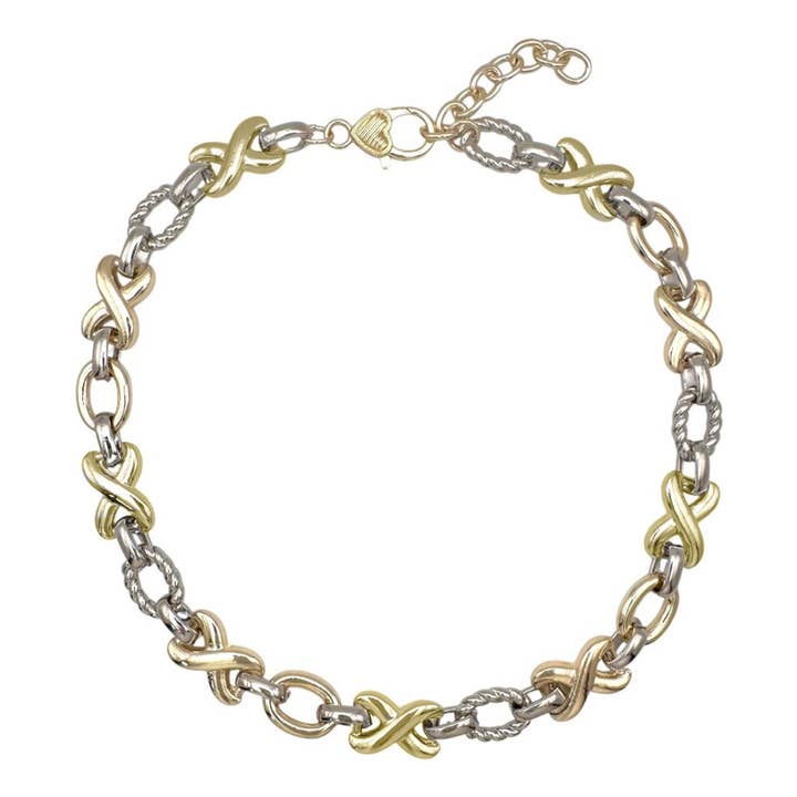 Hugs & Kisses Statement Necklace for wholesale by My Best Kept Jewelry