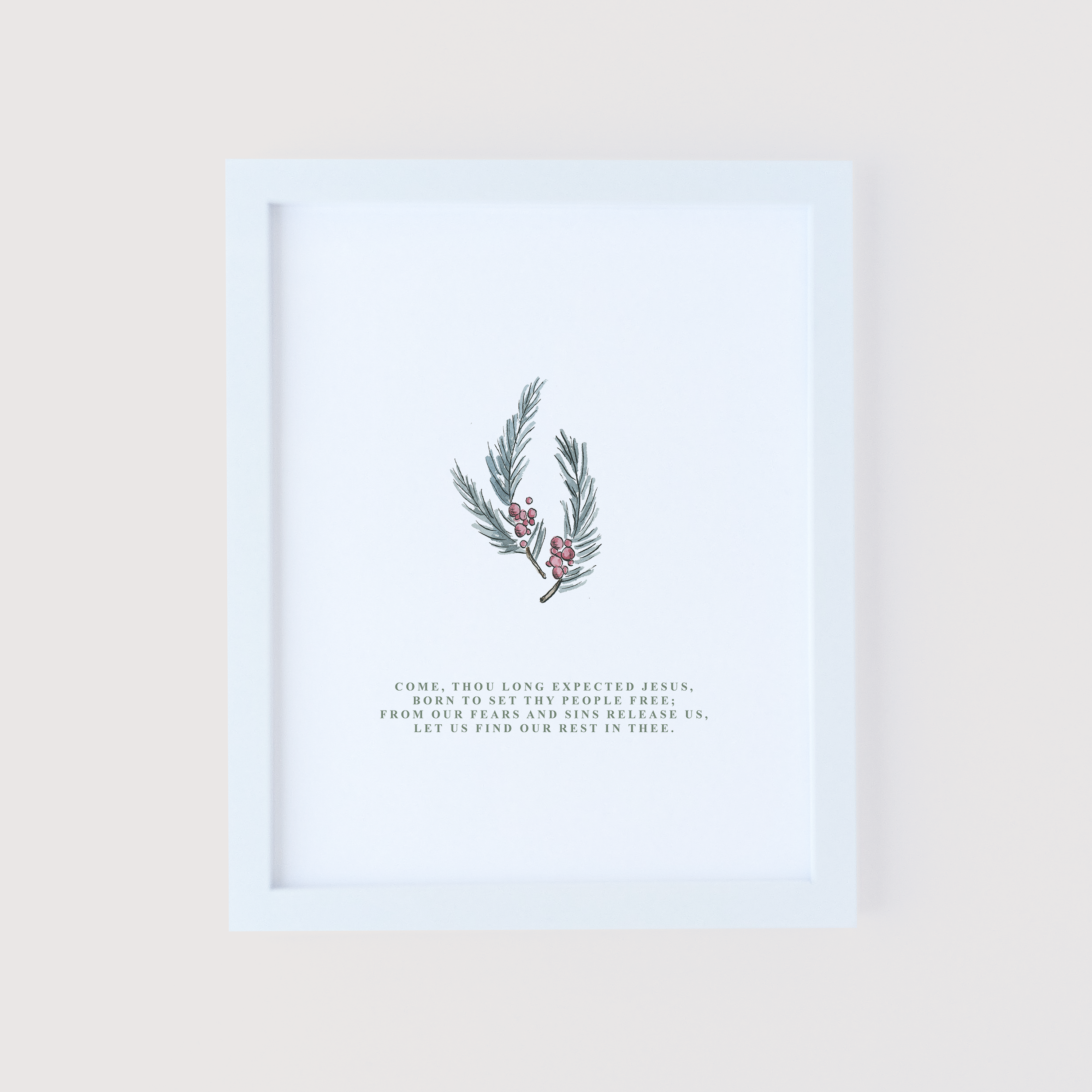 Grace Notes Ltd. - Christian Art and Gifts - Wholesale Art Print - Expected Jesus Set of 4 Hymn Art Prints Christmas 20251