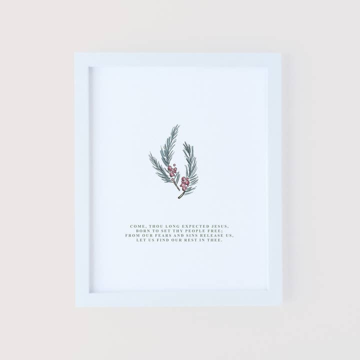 Grace Notes Ltd. - Christian Art and Gifts - Wholesale Art Print - Expected Jesus Set of 4 Hymn Art Prints Christmas 20251