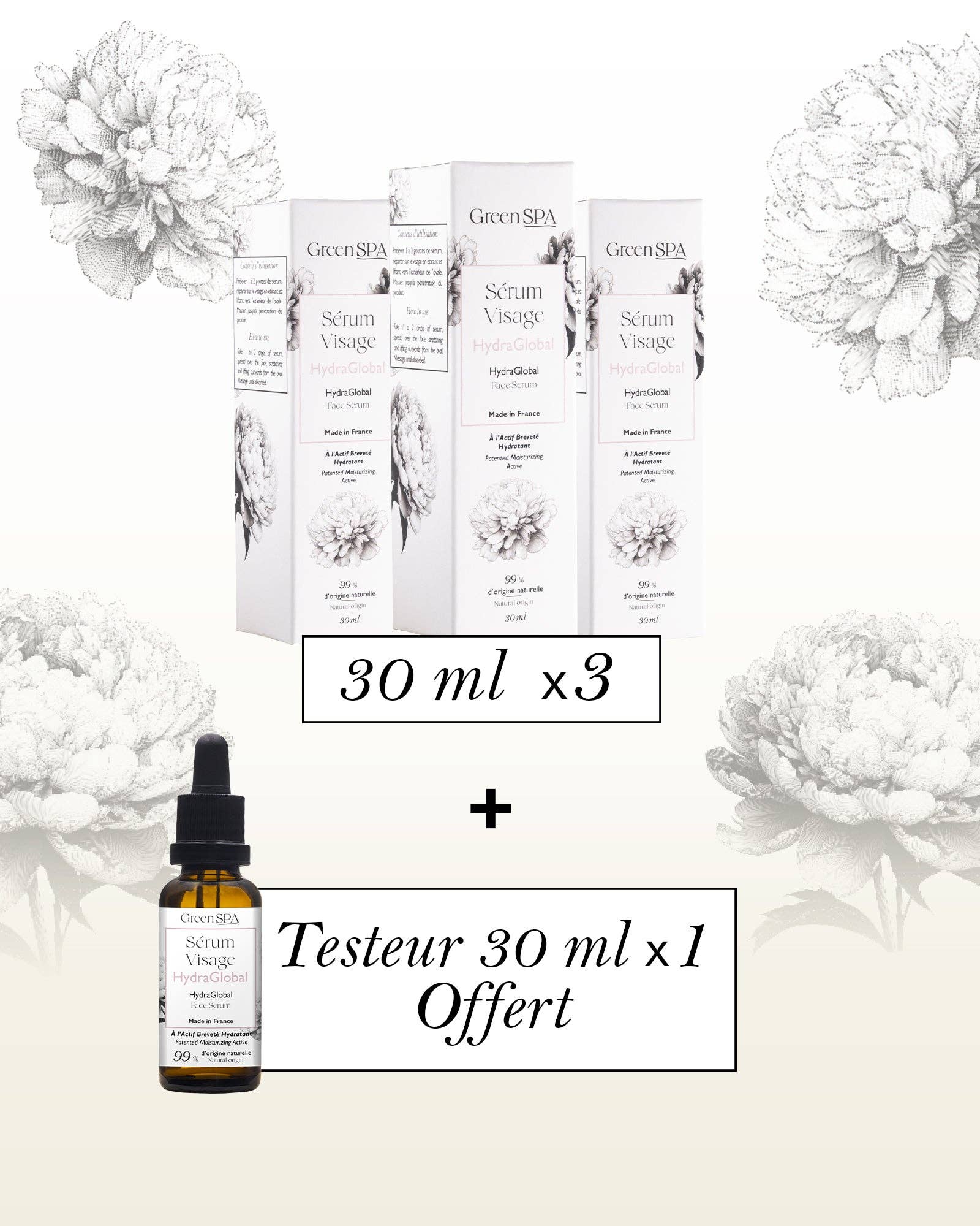 Green Spa - Wholesale Facial Serum/Concentrate - HydraGlobal Face Serum3