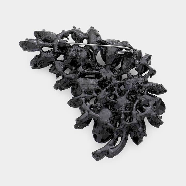 Sensibling Corp. - Wholesale Brooch - Glass Crystal Leaf Pin Brooch4