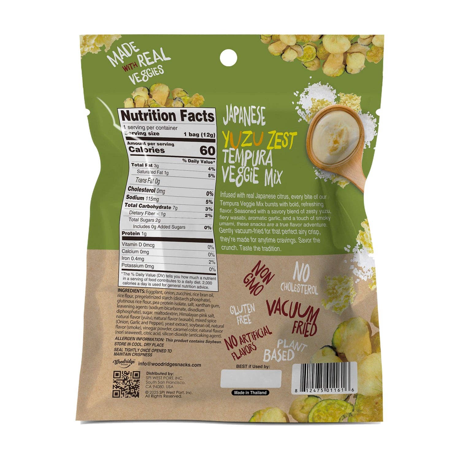 SPI West Port Inc. - Wholesale Chips - Japanese Yuzu Zest Tempura Veggie Mix (Single Serve Bags)2