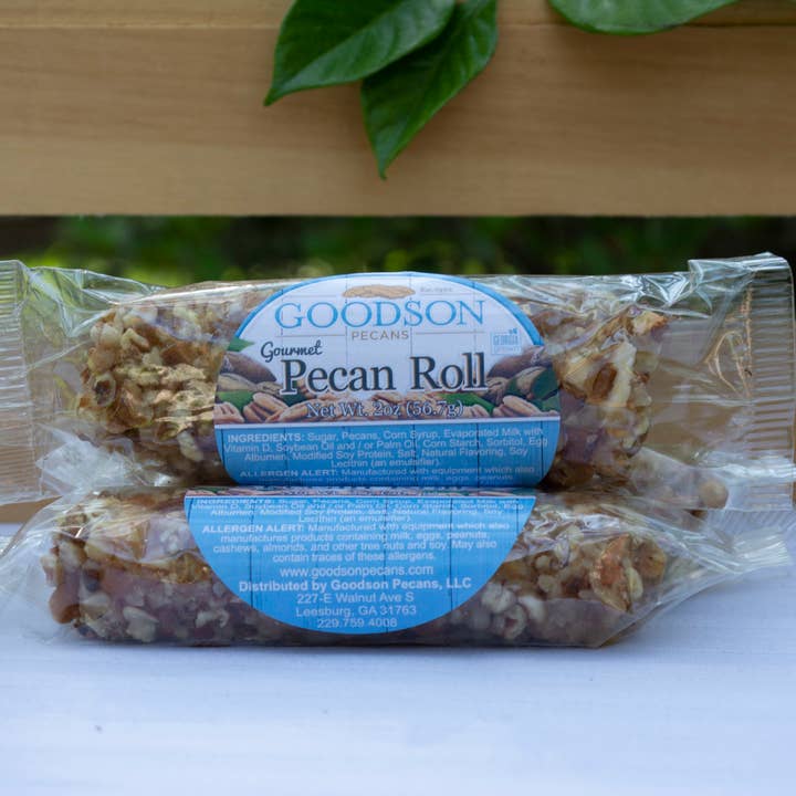 Goodson Pecans - Wholesale Nougat - 2 oz Pecan Roll1