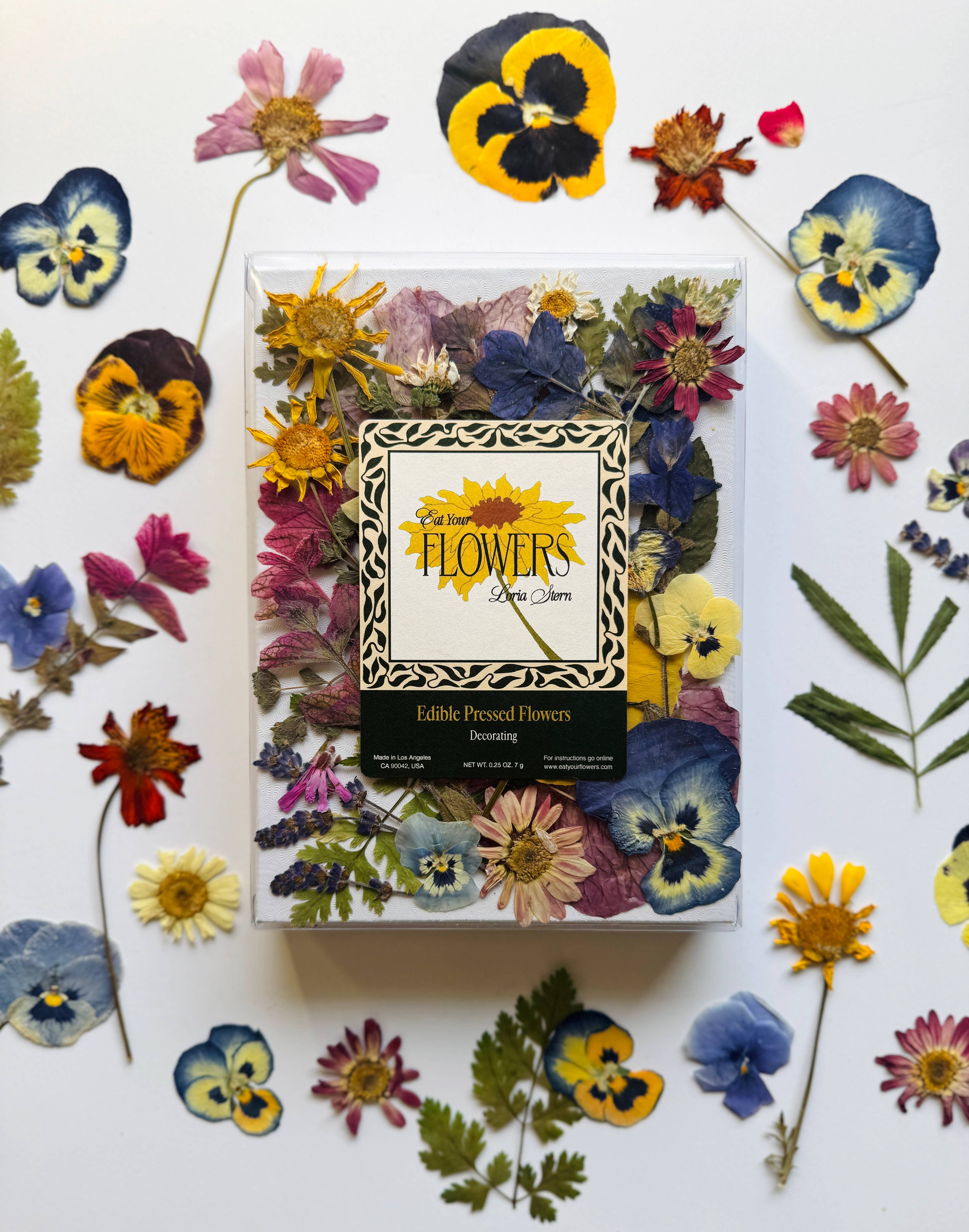 Eat Your Flowers – wholesale Tårta/Cupcake Topper – Ätbara pressade blommor för dekoration3