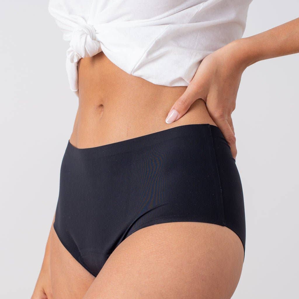 Black High waist menstrual panties for wholesale on Faire3