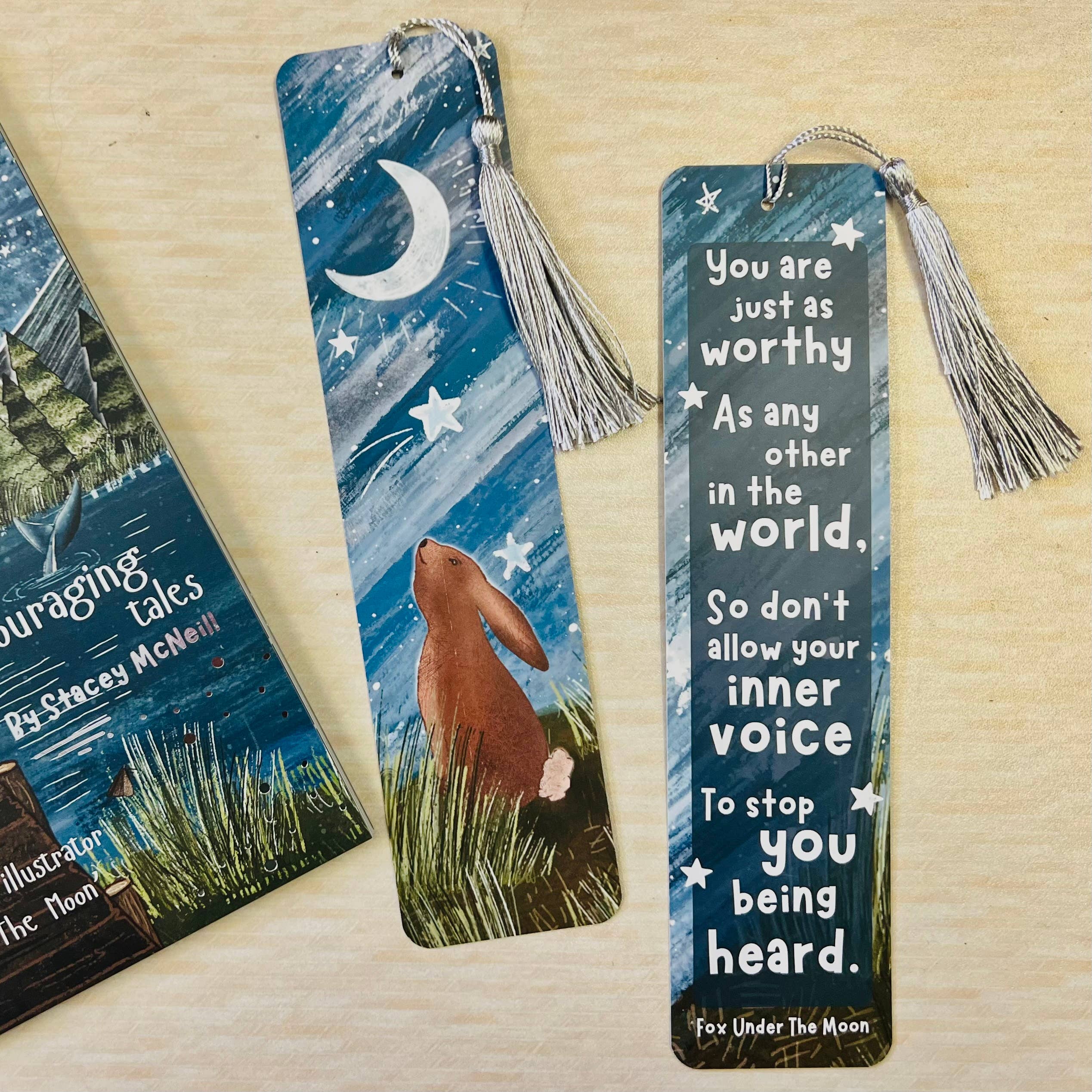 Fox Under The Moon – wholesale Bookmark – Rabbit Bookmark - One Step At A Time9